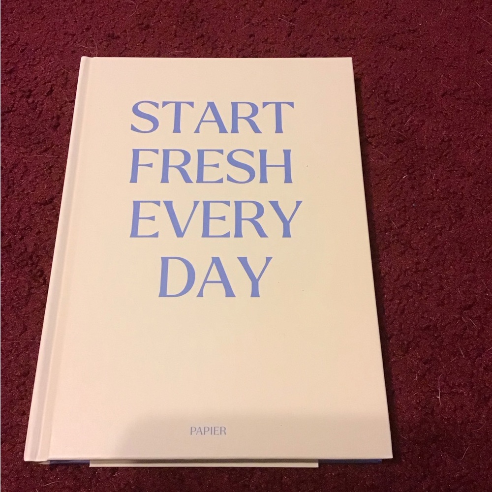 PAPIER NWT START FRESH EVERY DAY JOURNAL PLANNER ETC LIFE GREAT BOOK